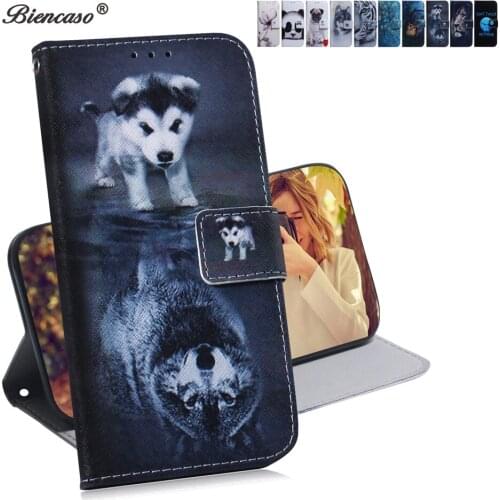 Cute Dog Back Case For Xiaomi CC9 CC9E 9T A3 PU Leather Wallet Cover For Redmi Note 7S 7 6 Pro K20 Pro Redmi 7A Y3 Go Phone Bag