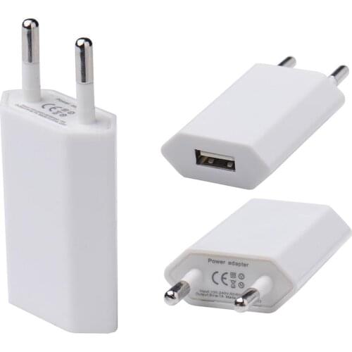 European USB Power Adapter EU Plug Wall Travel Charger Travel Wall Charging Charger Power Adapter Charger