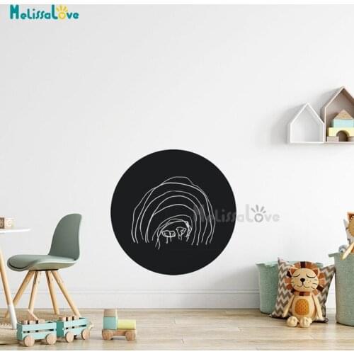 Chalkboard Adhesive Decal Can be written with chalk Removable Vinyl Wall Sticker Baby Room Nursery Playroom Decor BD751
