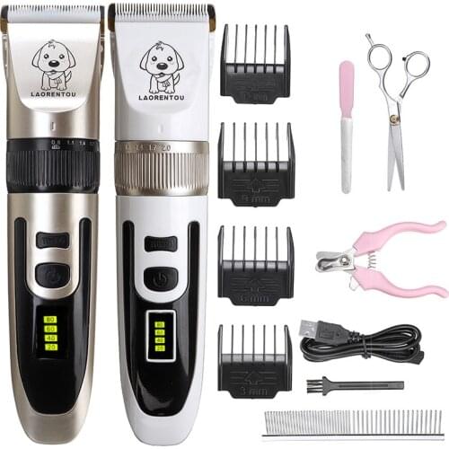 Clipper For Dogs Professional Pet Cat Gromming Trimmer Kit Rechargeable Cats Haircut Machine Pets Shaver For Animal