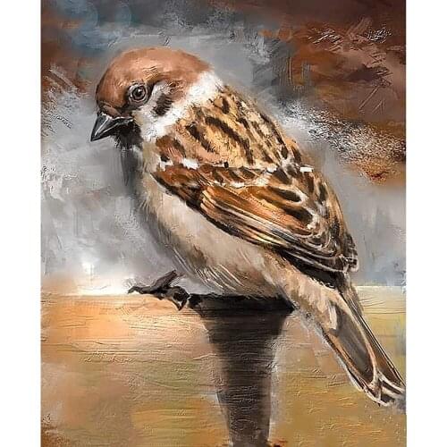 Kexinzu Full Square/Round Drill 5D DIY Diamond Painting "Sparrow bird" Diamond Embroidery Cross Stitch 5D Home Decor Gift T33487