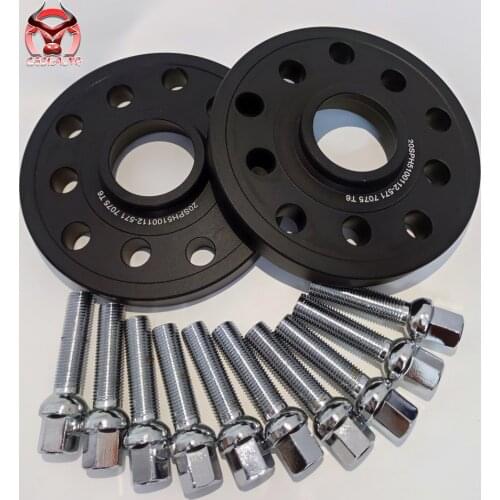 Wheel Spacers Widening Kit 5x100/5x112 Hubcentric 57.1 Aluminum Adapter Accessories 15-25mm For Car Seat Ibiza Leon Separadores