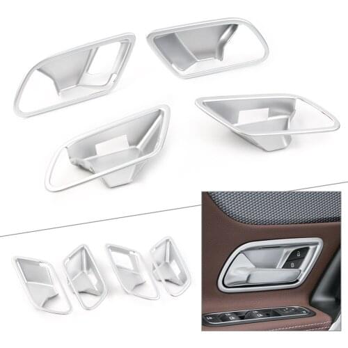 For 2019 Mercedes Benz A-Class W177 A200 A220 A250 Car Inner Handle Bowl Covers ABS Plastic 4pcs/Set