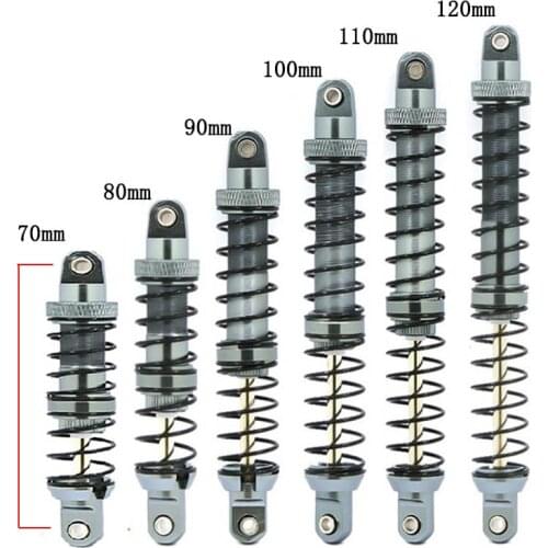 New 2PCS 4PCS Metal Shock Absorber Oil Adjustable Damper for 1/10 RC Rock Crawler Axial SCX10 90046 AXI03007 Traxxas TRX4