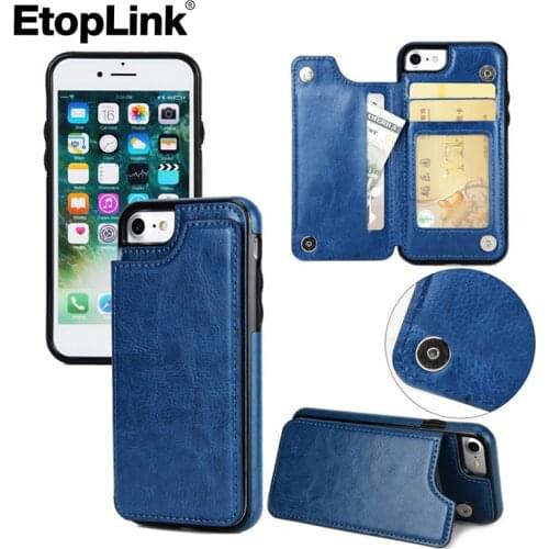 2018 New High Grade Crazy Horse Retro Card Holder Flip PU TPU Leather Phone Wallet Case for iphone XS XS MAX XR