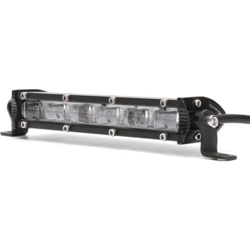 Single Row 7'' Flood Beam Slim LED Work Light Bar Car SUV Off Road Lamps