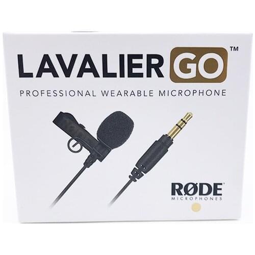 Original Rode Lavalier Go Microphone Shotgun Mic Interview Voice Recording for Lavalier Wireless go Canon Nikon SONY DSLR DV