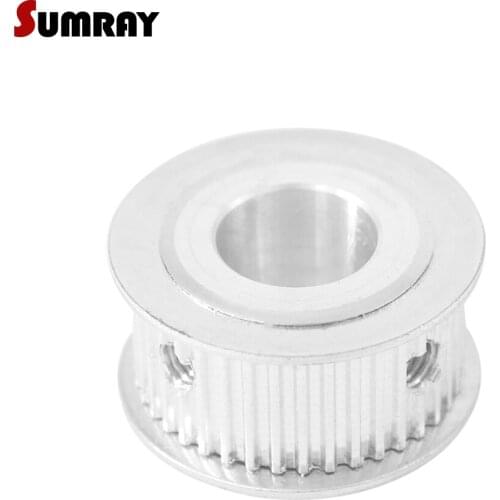 SUMRAY MXL 45T Timing Pulley 6/6.35/8/10/12/15mm Inner Bore Motor Belt Pulley 7mm Width Toothed Pulley Wheel for Laser Machine