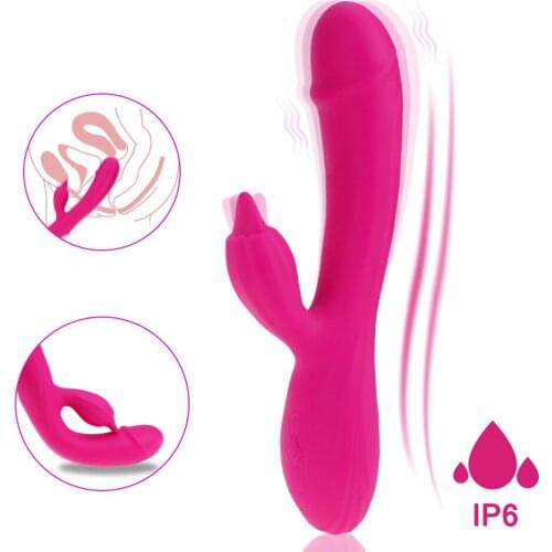 Super Soft G-spot Clitoris Vibrator Rabbit Dildo Sex Toys for Women with 10 shock Function waterproof Erotic Toys for Couples