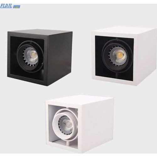 LED Ceiling Lights Single spot LED lamps Replaceable GU10 10W led bulbs ceiling light Square lamp decorations Lighting for home