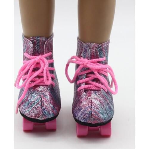 18 Inch American Girl Doll Snow Boots Skating Sport Shoes Fit 43cm Baby Born Doll Skating Shoes For Kids Best Gift