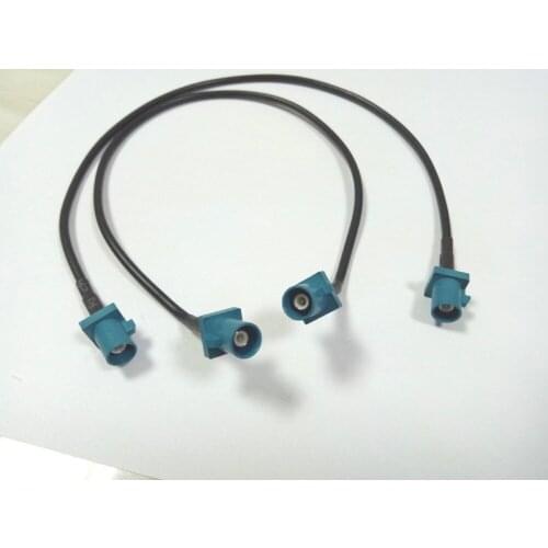 200pcs Fakra Male Connector Cable Straight to Fakra Male Straight Pigtail 30cm RG174 Cable New