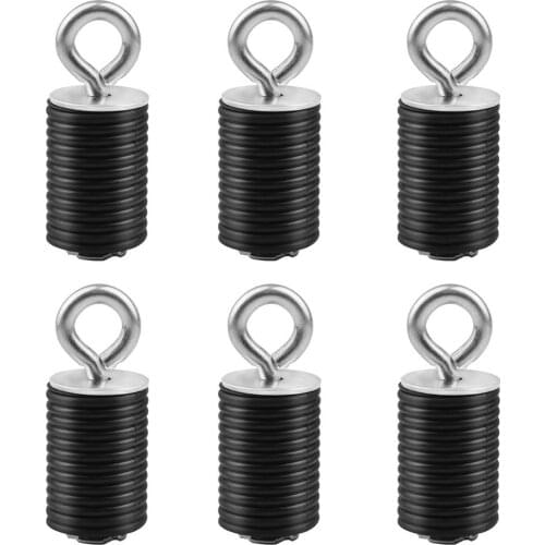 4/6PCS Tie Down Anchors Black Softer Rubber Anchor For For UTV For ATV Easy To Use Safest Grip Highly Superior Grip Strength