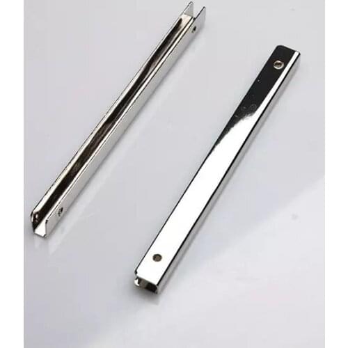 4 inch (10cm x 0.8cm ) straight Purse edging Wallet frame Metal Edging strip Nickel color