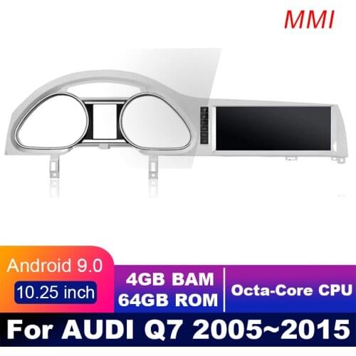 4G LTE 4GB+64GB Android display For AUDI Q7 4L 2005~2015 10.25" touch screen GPS Navigation car radio stereo dash multimedia
