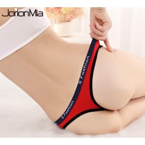 Sexy Womens Cotton G-String Thong Panties String Underwear Women Briefs Soft Lingerie Pants Intimate Ladies Letter Low-Rise9743