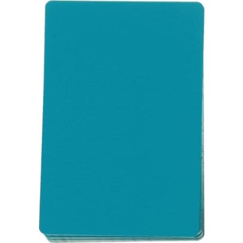 50Pcs Blank Sublimation Metal Name Card Thick Laser- Engraved Smooth DIY Custom Metal Blank Printing Business Cards Kit