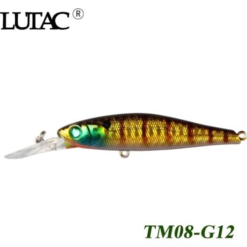 65mm 5.6g LUTAC VMC Quality hook Minnow bait hard plastic Wobbler Suspending artificial fishing lure