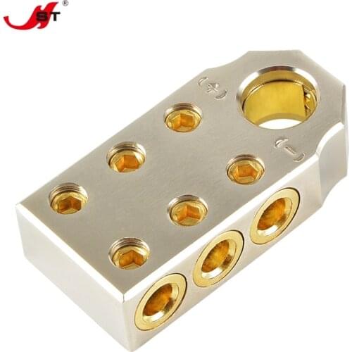 6V-48V Car Battery Terminal Clamp 1/0 2 4 8 GA AWG Gauge Positive Negative Port Connector for Outdoor Car Parts Decoration