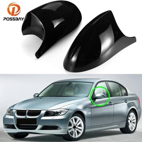Car Carbon Fiber Rearview Mirror Cover Rear View Cap for BMW E81 E82 E88 E87 E90 E91 E92 E93 PRE-LCI 2004-2009 Exterior Parts