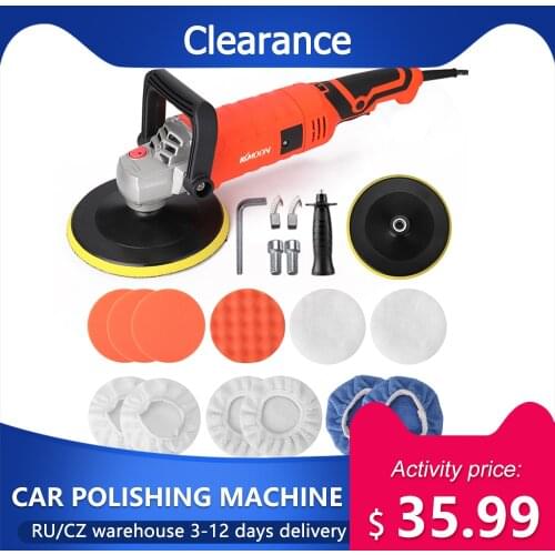 Car Polishing Machine 1580W 220 V Speed Adjustable 180mm Disc Car Electric Polisher Waxing Machine Automobile Polishing Tool