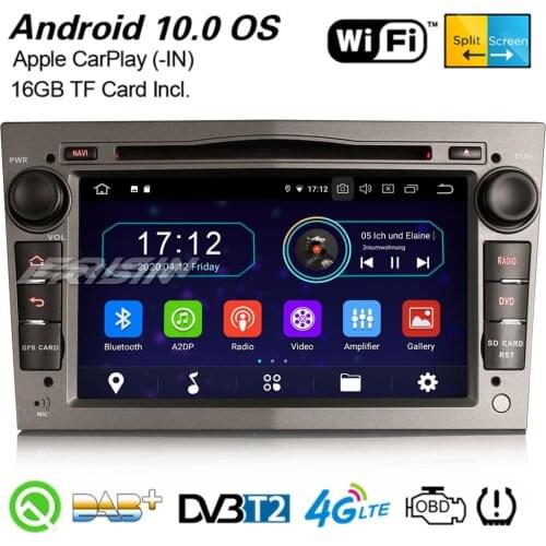 Erisin 5960 Android 10.0 Car Stereo CarPlay DAB+ WiFi BT DVB-T GPS For Opel Vauxhall Astra Vivaro Zafira Meriva Corsa C/D Vectra