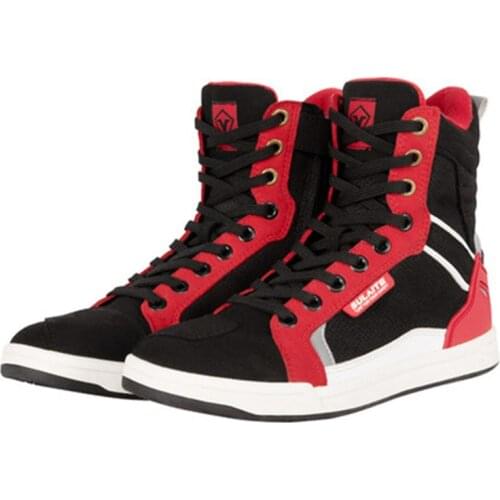 Motorcycle Boots Men Casual Shoes Microfiber Breathable Moto Motocross Riding Boots Summer Breathable Motorbike Shoes