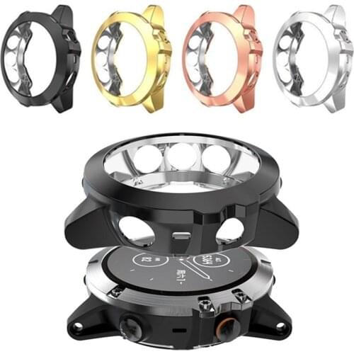 Plating Case For Garmin Fenix 5X 5 5S Screen Protector Case For Garmin Fenix 5S 5 5X Watch Accessories Protective Cover Shell
