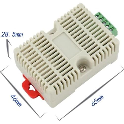 Humidity Temperature Transmitter Transducer High Precision Sensor Acquisition Module RS485 Modbus RTU, Din Rail
