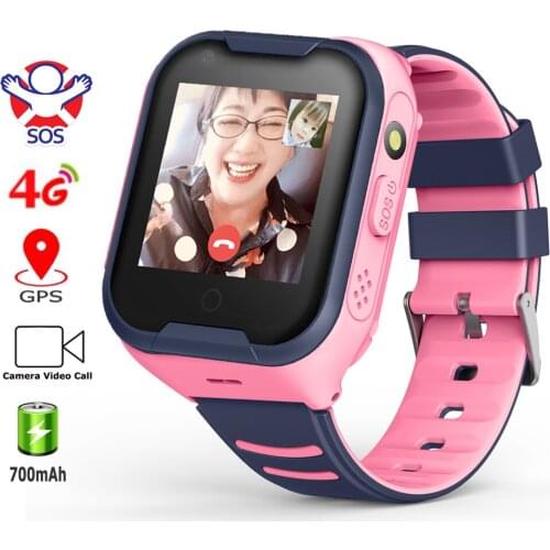 Childrens 4G Smart Watch With SOS Sim Card GPS Wifi Positioning HD Camera Support Video Call 700mAh Waterproof Kids Smartwatch