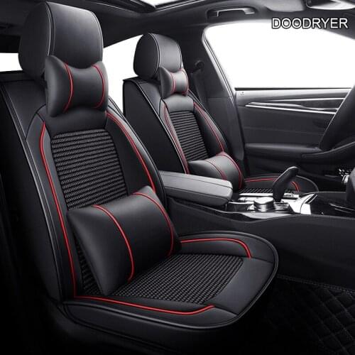 DOODRYER (leather+silk) car Seat Covers For benz mercedes w203 w204 w211 ML300 cars accessories-styling auto Protector