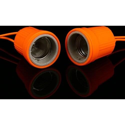 E27 Ceramic Waterproof Holder Base Screw Light Bulb Lamp Socket Flame Retardant Durable Material Safe Non Electric leakage