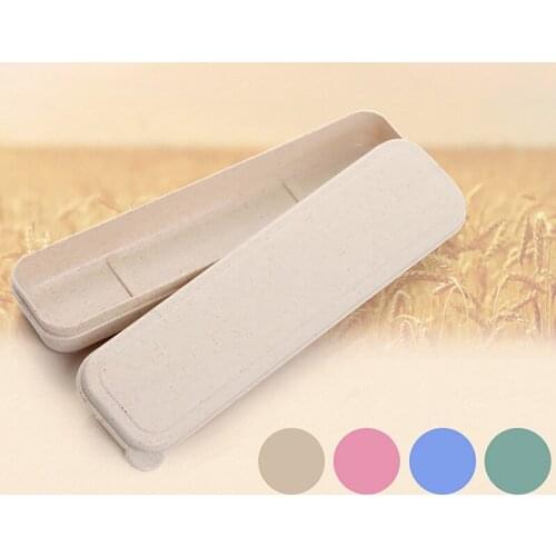 Eco-Friendly Portable Cutlery Storage Box Travel Camping Picnic Food Grade Tableware Fork Spoon Box Kitchen Storage Supplies