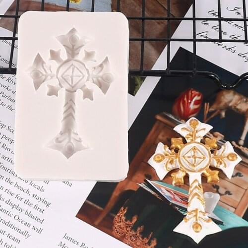 Cake Baking Tools Cross Silicone Mold Chocolate Fondant Cake Decor Baking and Confectionery Mould Pastry Accessories Novelties