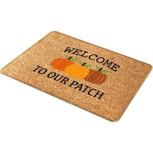 Halloween Pumpkin Bathroom Mat Home Shower Bath Rug Corridor Water Absorption Carpet Anti-slip Product Kitchen Floor Delightful