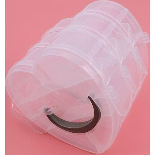 Creative Heart Shape Storage Box For Home Storage Small Three Layers Box Organize Storage New Jewelry Box Transparent PP Plastic