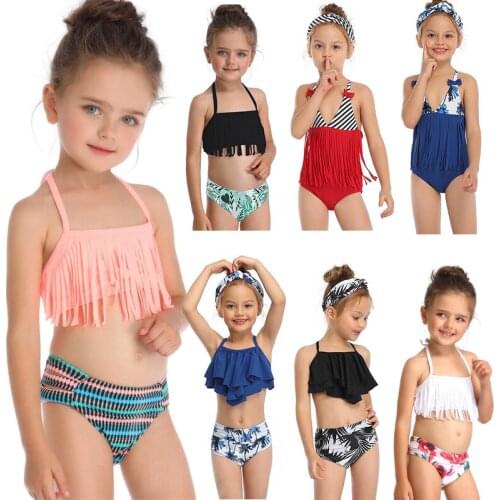 Girls Swimwear 2021 New Fashion One Piece Set Childrens Swimwear Baby Girls Swimsuit Kids Beachwear Girl Bathing Suits 3-12Year