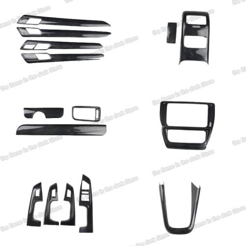 Lsrtw2017 Carbon Fiber Car Dashboard Decorations Gear Panel Frame Window Trims for Sagitar Jetta Mk6 2015 2016 2017 2018 Vw