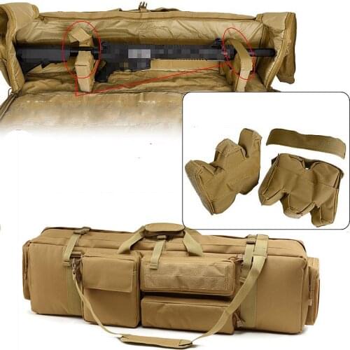 Nylon Tactical Rifle Gun Bag Gun Carry Case About 100cm With Shoulder Strap Outdoor Hunting Bag Protection Case Square Backpack