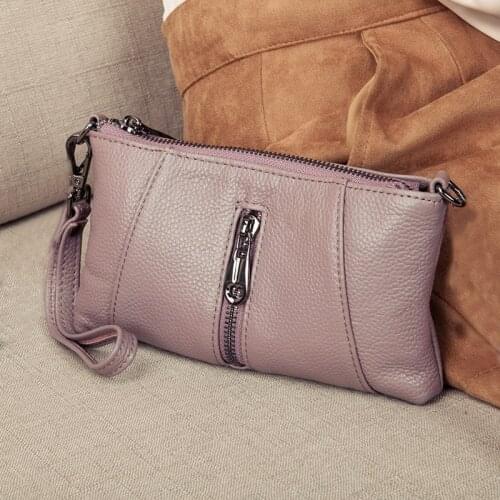 Fashion Genuine Leather Clutch Bag Shoulder Bag Womens Luxury Handbags Wallets Female Party Purse Evening Day Clutches Bags