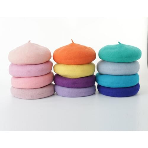 2021 New Wool Berret Hats for Women Chapeau Femme Casquette Berets Boina Mujer Boinas Para Feminina Cap Mushroom Hat Caps