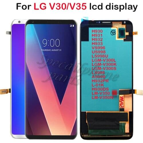 OLED For LG V30 V35 H930 LCD Display with frame Touch Panel Screen Digitizer Assembly For LG v35 VS996 LS998U H933 LS998U lcd