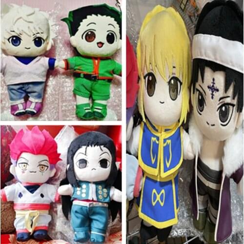 HUNTER X HUNTER Plush Killua Irumi Hisoka Kulolo Plush Doll Body Figure Display Toy With Clothes Outfit 20cm Cosplay Gift