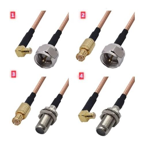 RF coaxial coax cable F to MCX Male & Female RG316 Antenna Extender Cable Adapter Jumper for SDR