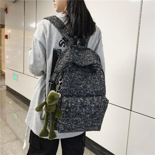 Tiptoegirls Personalized Printing Girl Backpack Bag Nylon Leisure Soft Bag Lady Casual Backpack Modern Urban Popular Women Bag