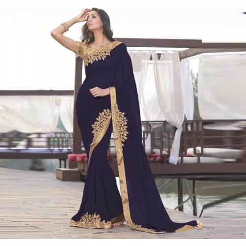 Navy Blue Indian Mermaid Formal Evening Dresses Gold Applique Lace Long Women Dresses Evening Wear Middle East Party Dresses