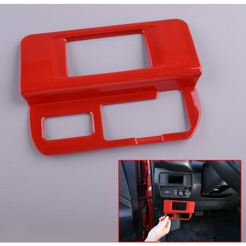 Interior Front Fog Light Switch Button Panel Cover Trim Car Red ABS Fit for Toyota Tacoma 2016 2017 2018 2019 2020
