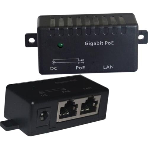1 Port Gigabit Wall Mount Power over Ethernet PoE Injector - Power Supply NOT Included: GPOE-1-WM