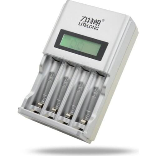 1pcs/lot LCD AA / AAA Ni-MH, Ni-Cd battery charger intelligent fast