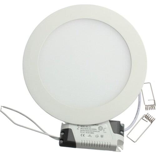 10pcs Ultra Bright 3W 4W 6W 9W 12W 15W 25W Led Ceiling Recessed Downlight Round Panel light ultra thin Led Panel Bulb Lamp Light